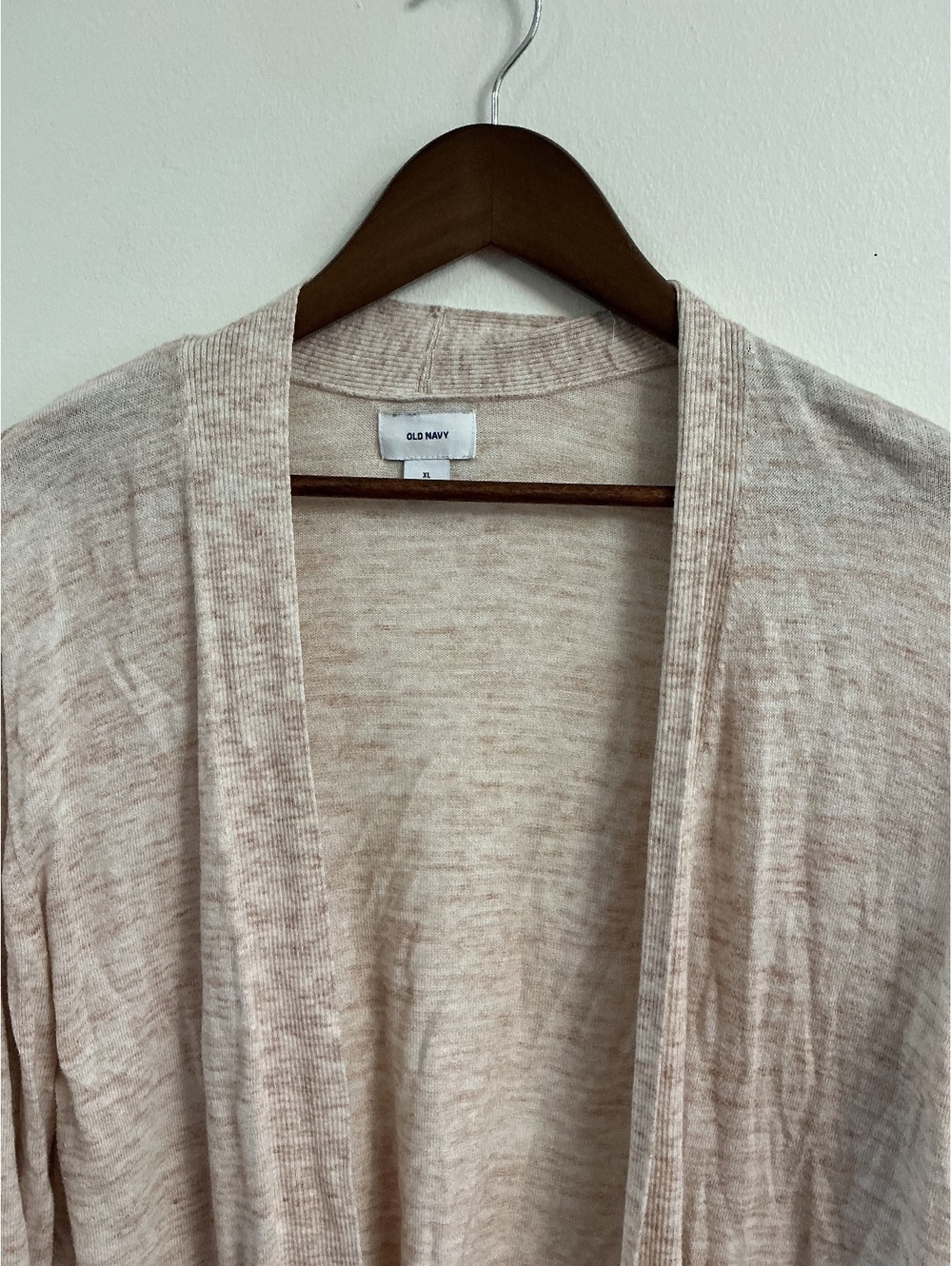 Old Navy Women's Light Beige Open Front Cardigan Sweater, Size XL - Picture 2 of 6